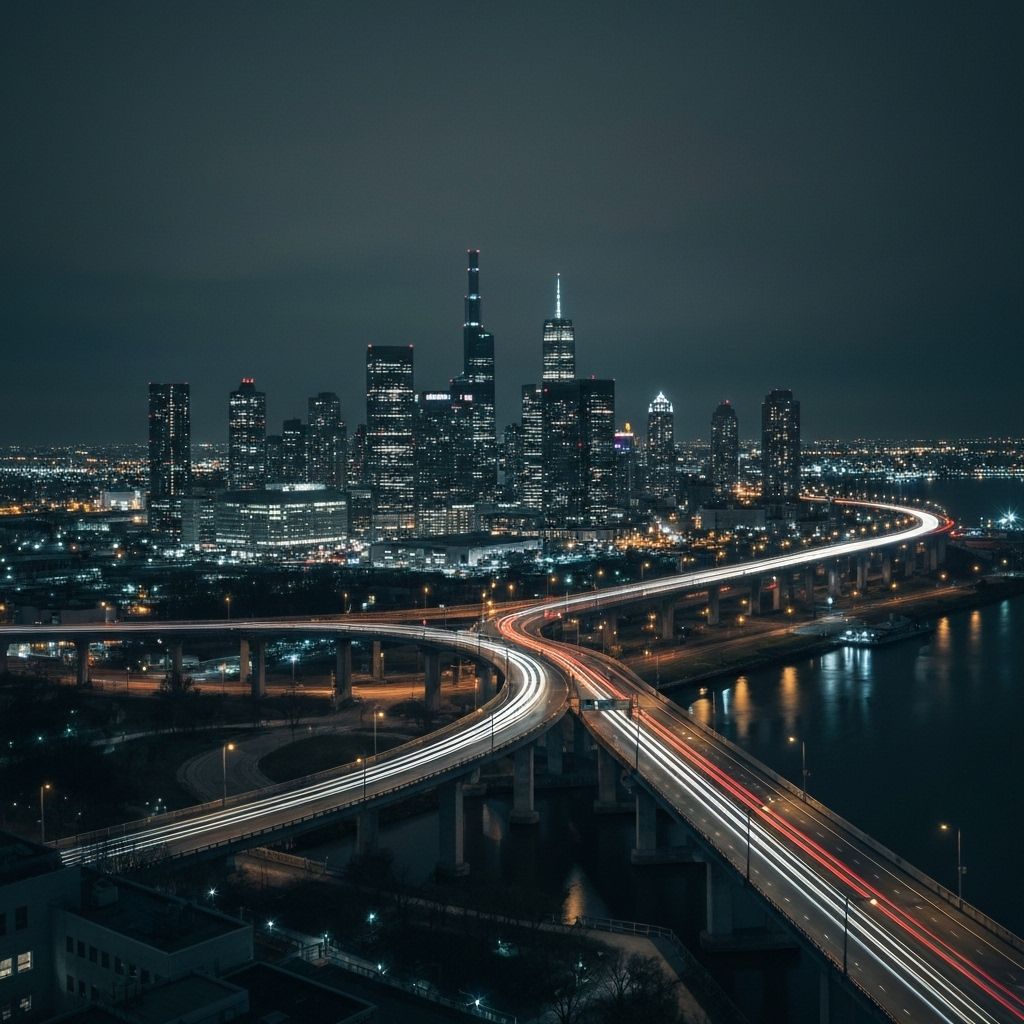 Industrial skyline